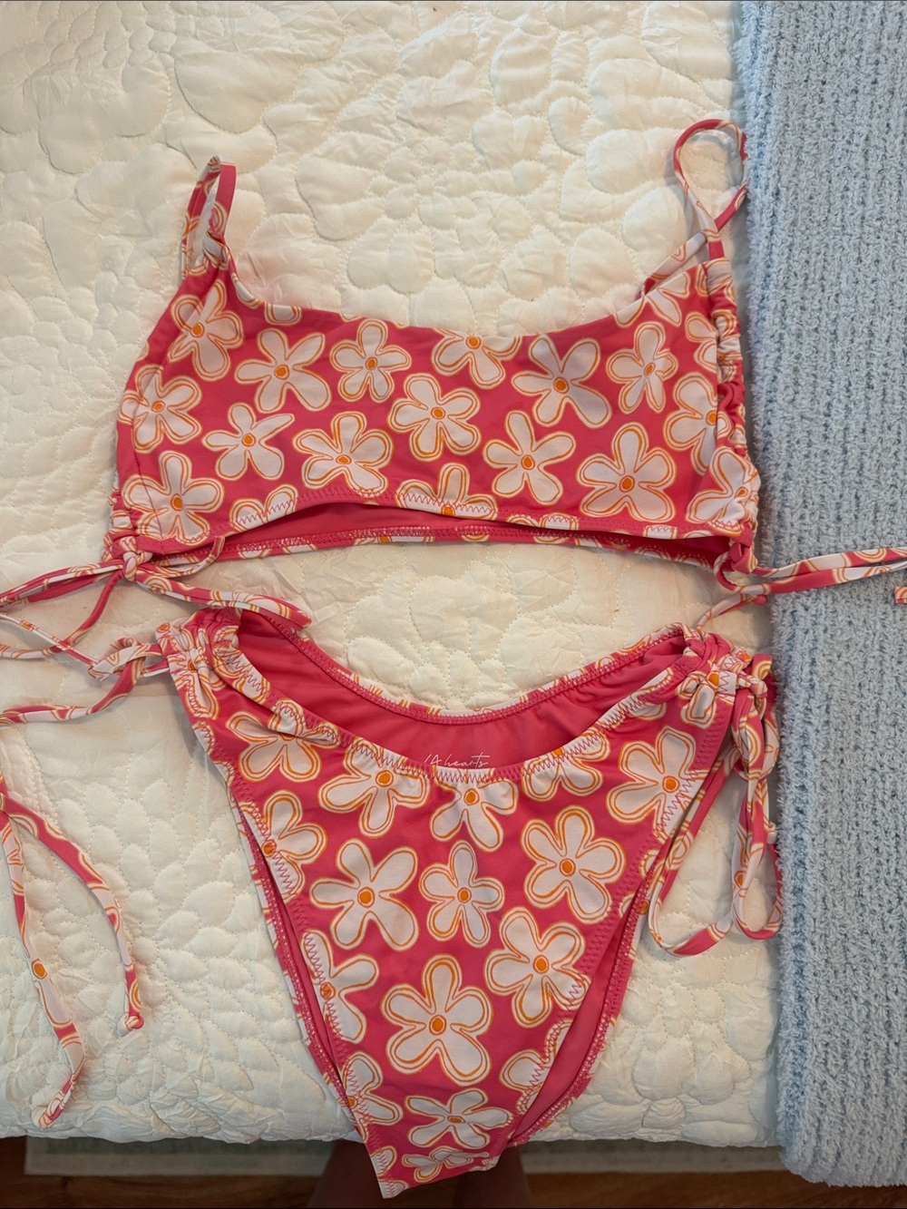 Pacsun Pink Floral Bathing Suit
